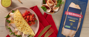 Omelette de claras con Pechuga de Pavo Ahumada Artesanal