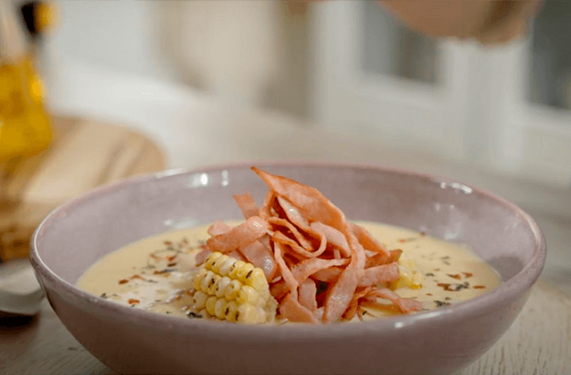 Corn Chowder con York