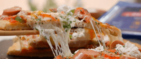 Pizza de salchicha