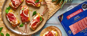 Piña asada con jamón serrano