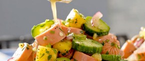 Coctel picante de salchicha